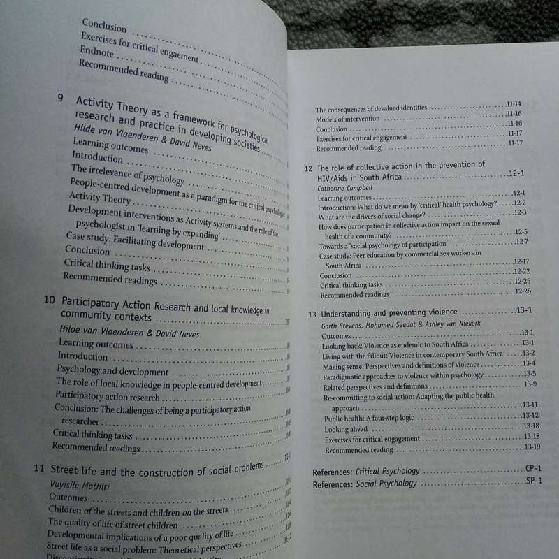 SELF, COMMUNITY AND PSYCHOLOGY. Editors: Kopano Ratele, Norman Duncan and Derek Hook