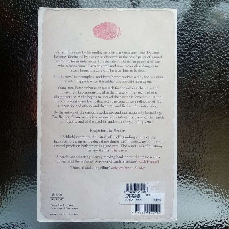 Homecoming by Bernhard Schlink: A Profound Journey of Love and Identity