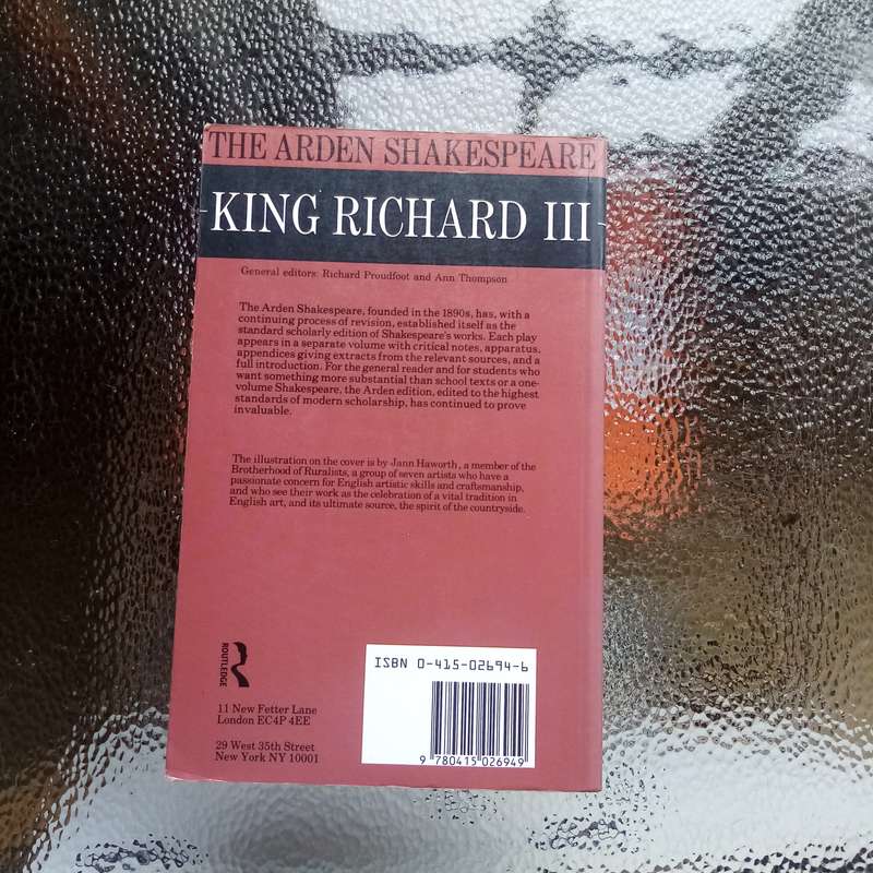 King Richard III: A Definitive Edition Edited by Anthony Hammond