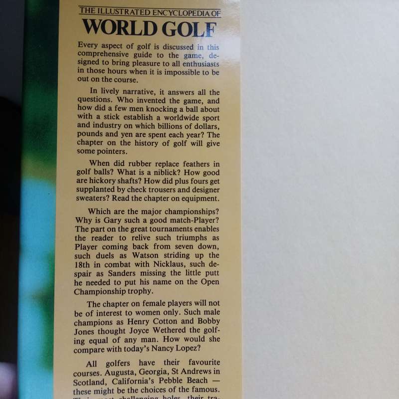 The Illustrated Encyclopedia of World Golf: A Comprehensive Guide for Golf Enthusiasts