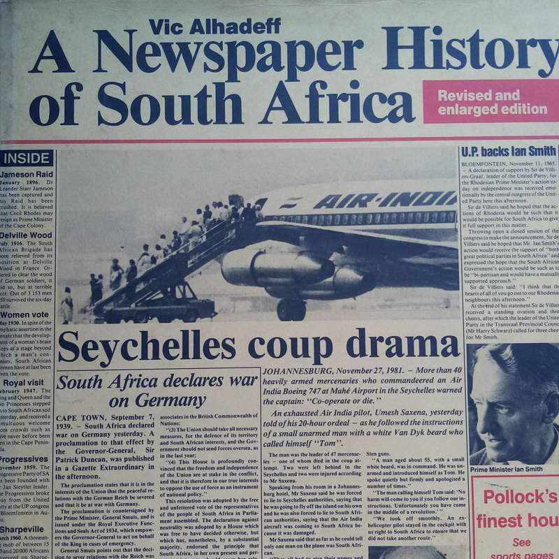 A Newspaper History of South Africa: Insightful Perspectives by Vic Alhadeff