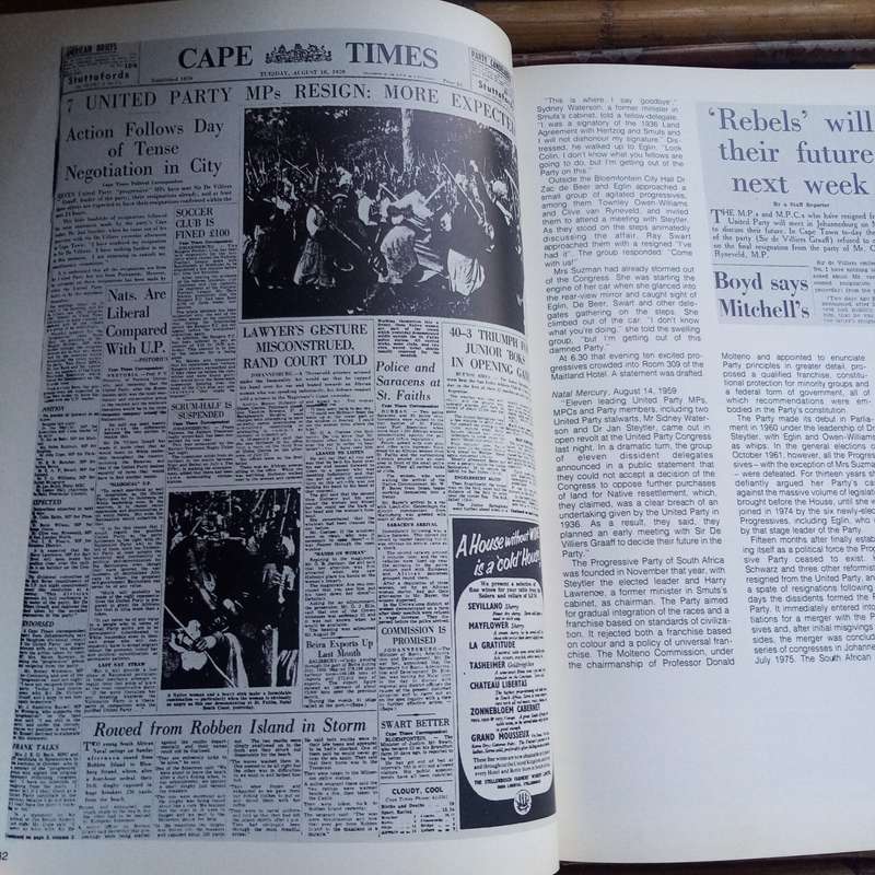 A Newspaper History of South Africa: Insightful Perspectives by Vic Alhadeff