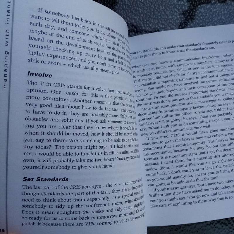 Managing with Intent: Mastering Leadership Skills by Ian Mann