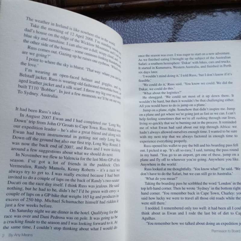 BY ANY MEANS by Charley Boorman - Adventurous Travel Memoir of Exploration