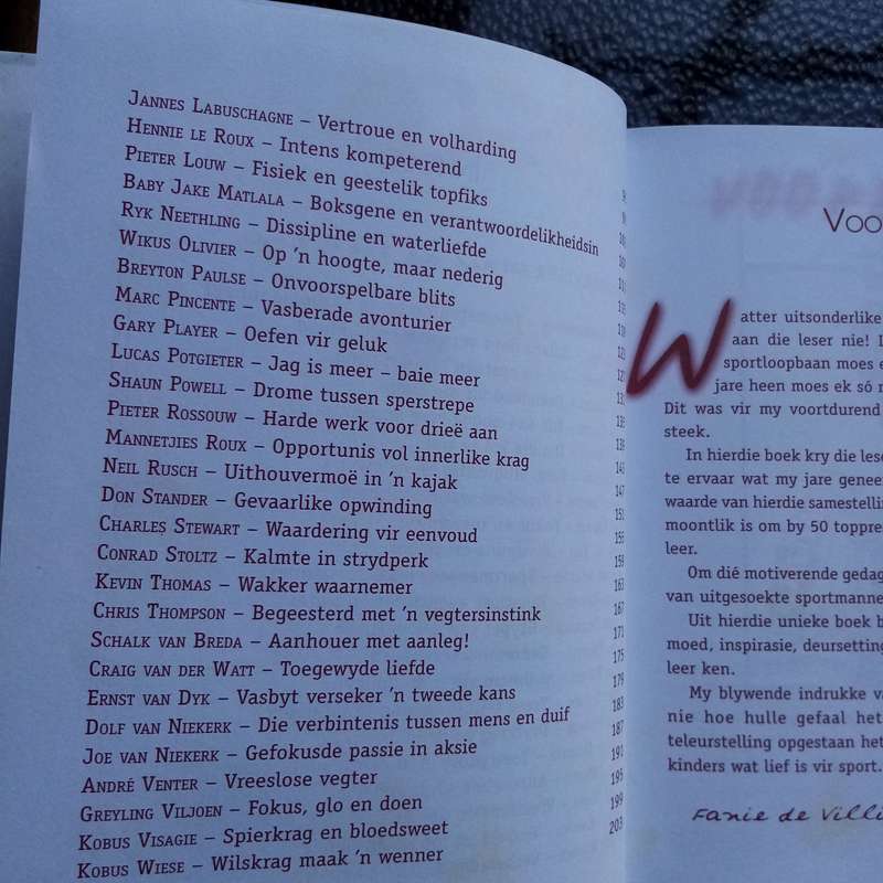 Lewenslesse van Sport - Inspiring Life Lessons from Fanie de Villiers, Gary Player & More