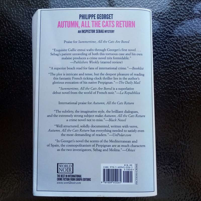 Must-Read Mystery: "Autumn All the Cats Return"  An Inspector Sebag Thrill Ride! crime (B)