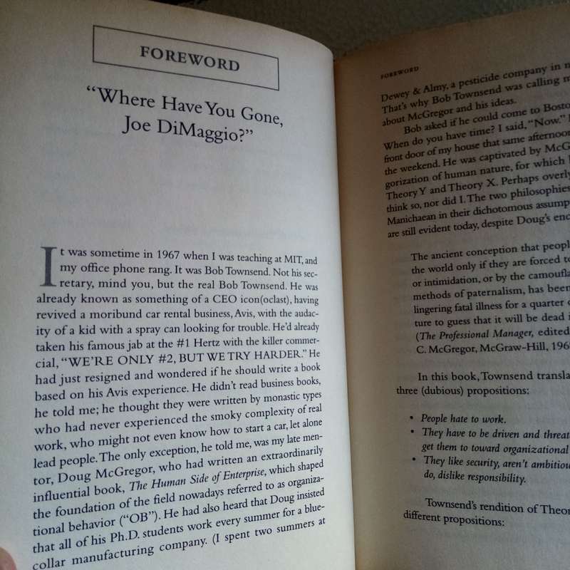 Up The Organization by Robert Townsend - A Bold Guide to Effective Leadership