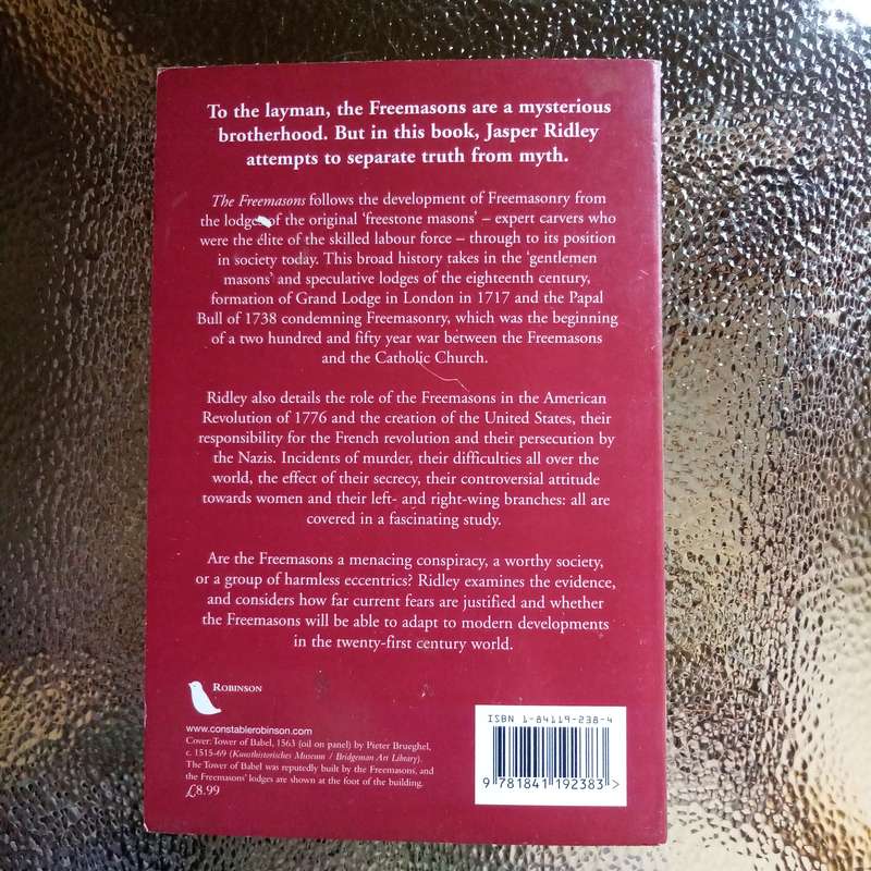 The Freemasons by Jasper Ridley - An Intriguing History of the Secret Society