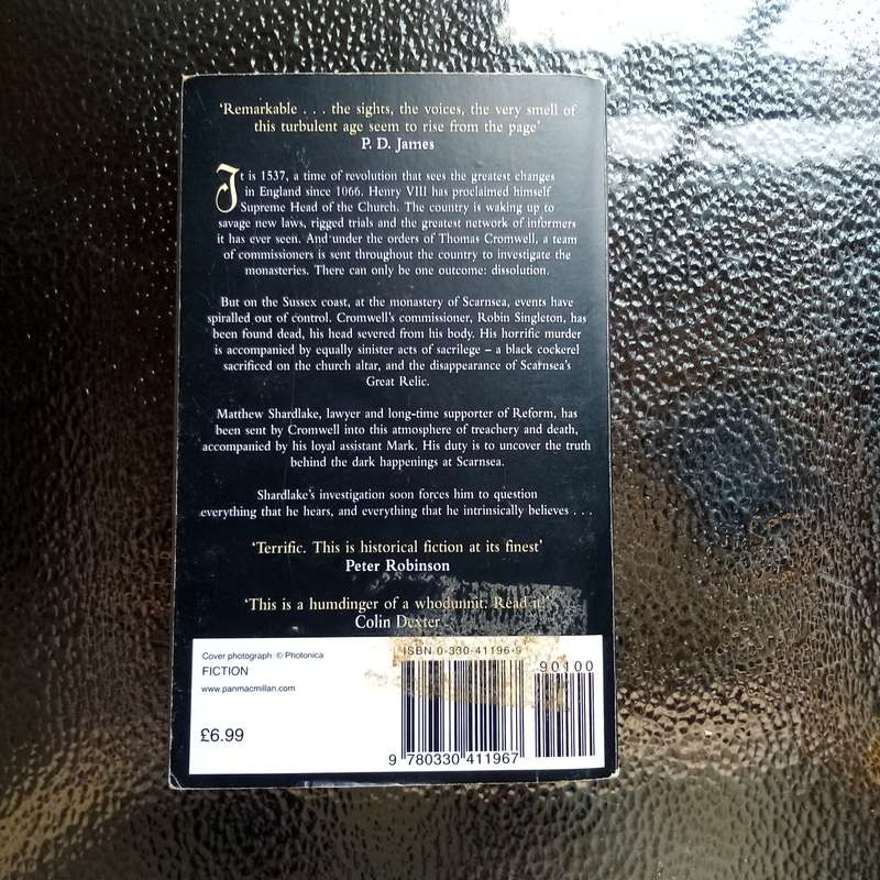 Dissolution by C.J. Sansom  A Gripping Historical Mystery Set in Tudor England!