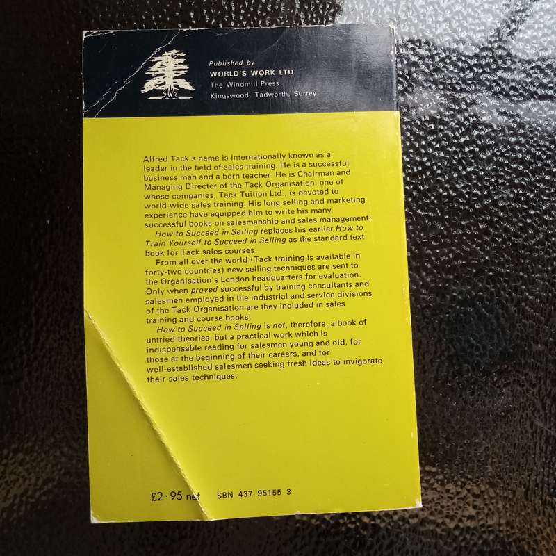 How to Succeed in Selling by Alfred Tack - Master the Art of Sales!