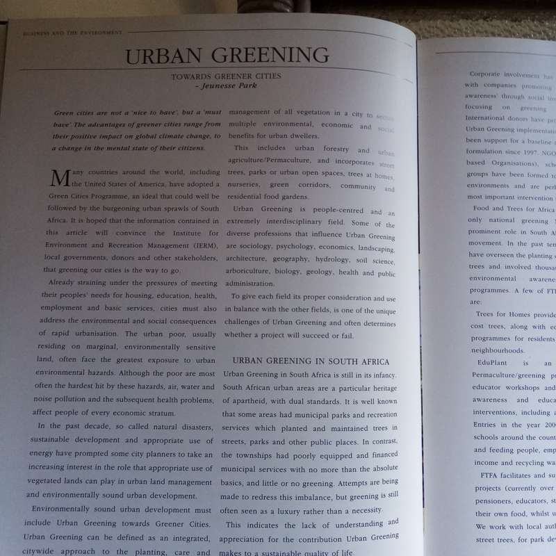 Vision of Wildlife, Ecotourism, and the Environment in Southern Africa: Ninth Annual
