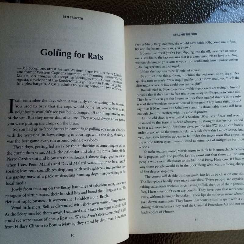 Still on the Run by Ben Trovato | Hilarious Satire & Sharp Wit on South African Life