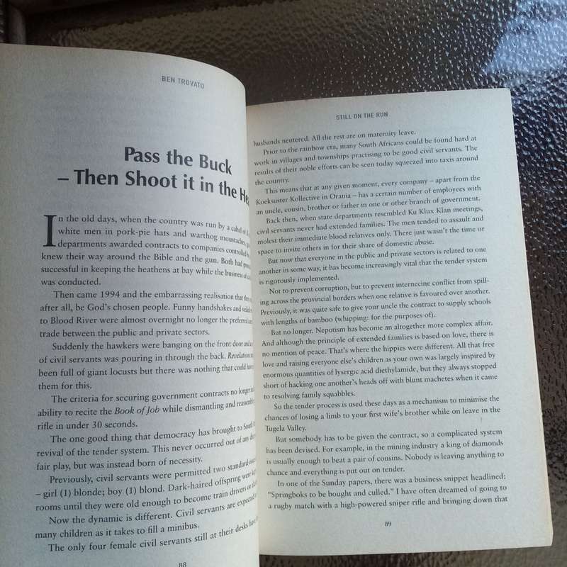 Still on the Run by Ben Trovato | Hilarious Satire & Sharp Wit on South African Life