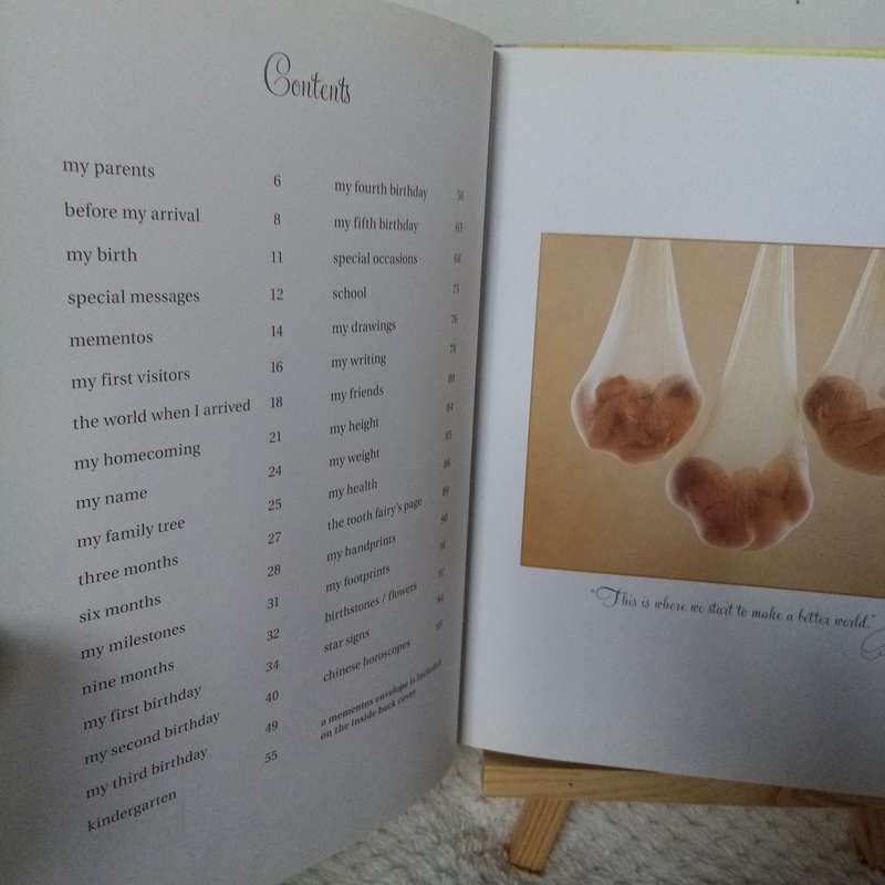 Anne Geddes My First Five Years Baby Record Book - Keepsake Journal, Milestone Memory Album