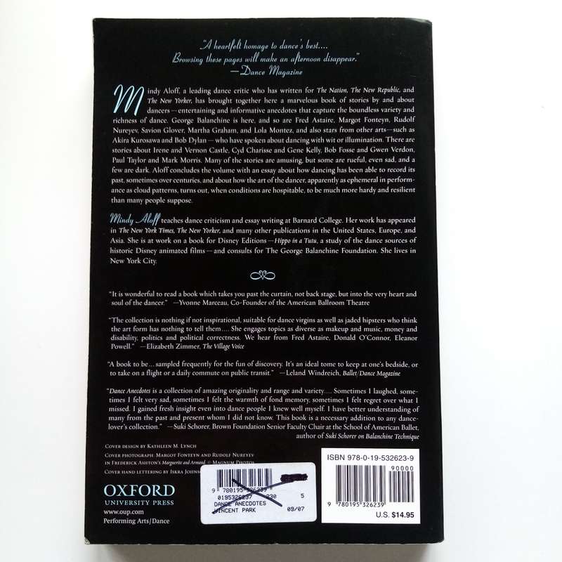 Dance Anecdotes: Captivating Stories from the World of Ballet & Dance by Mindy Aloff book