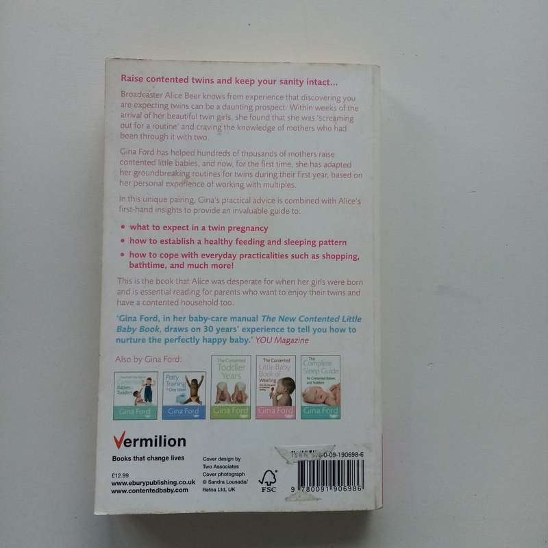 A Contented House With Twins by Gina Ford & Alice Beer: A Practical Guide to Parenting Twins