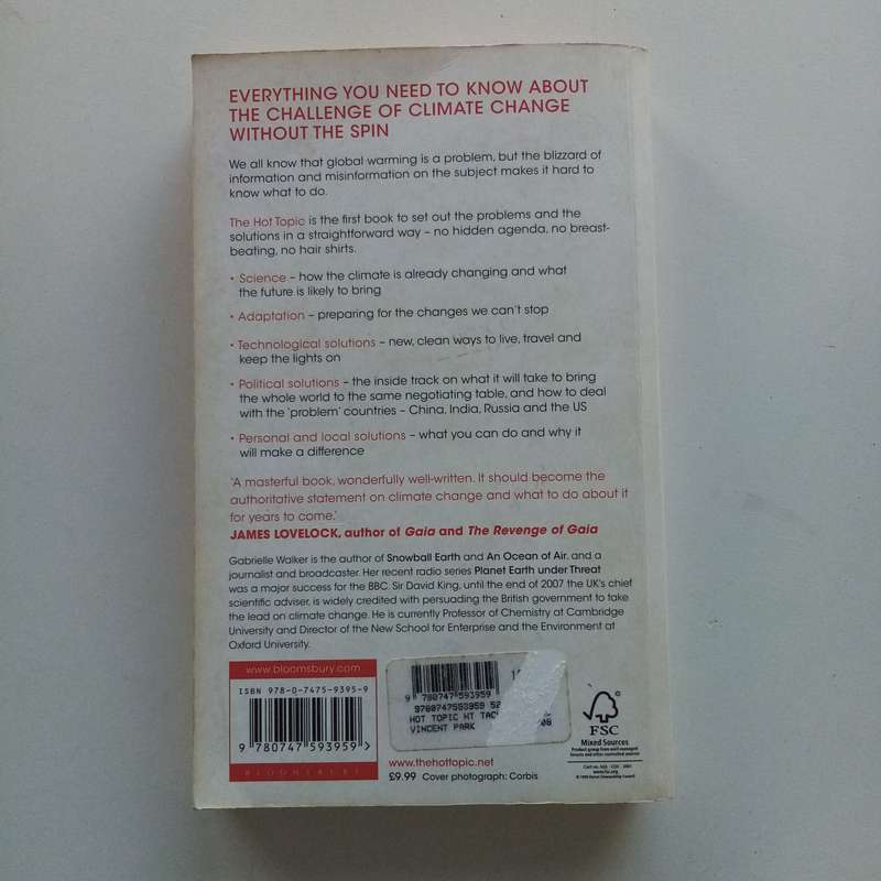 The Hot Topic by Gabrielle Walker & David King: How to Tackle Global Warming