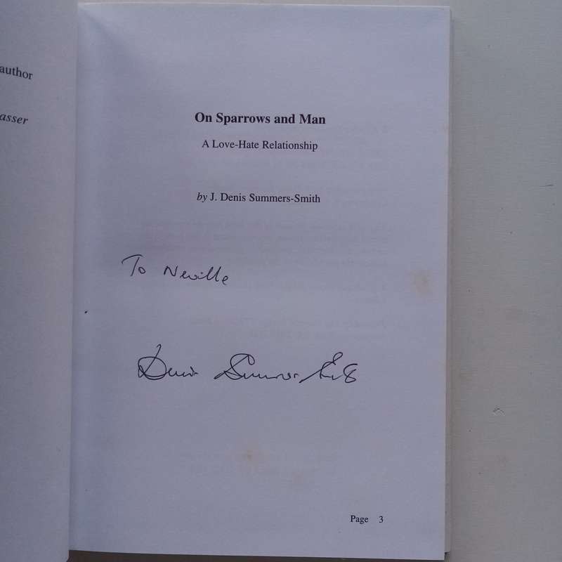 On Sparrows and Man: A Love-Hate Relationship by J. Denis Summers-Smith