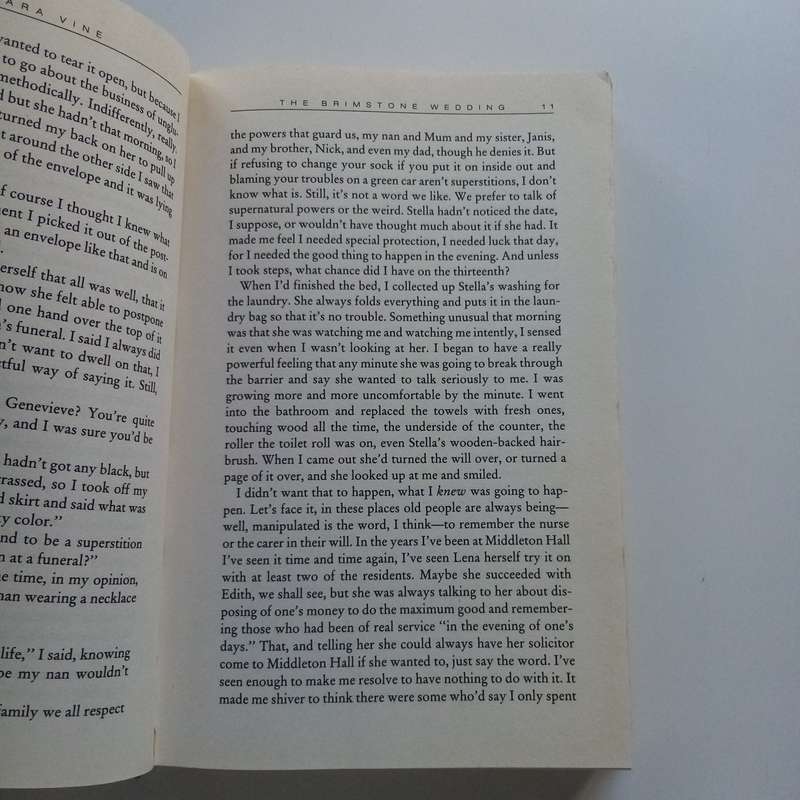 The Brimstone Wedding by Barbara Vine  A Darkly Intriguing Tale of Secrets and Deception