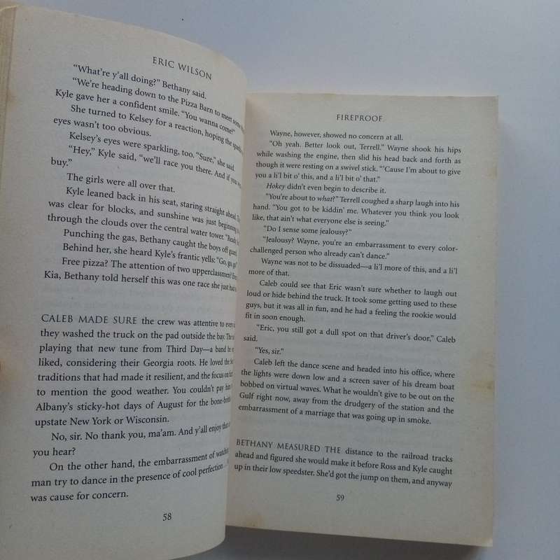 Fireproof by Eric Wilson - A Powerful Story of Love and Redemption - novel