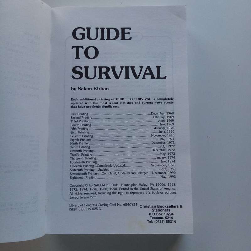 How the World Will End: Guide to Survival by Salem Kirban - Prepare for the Unpredictable