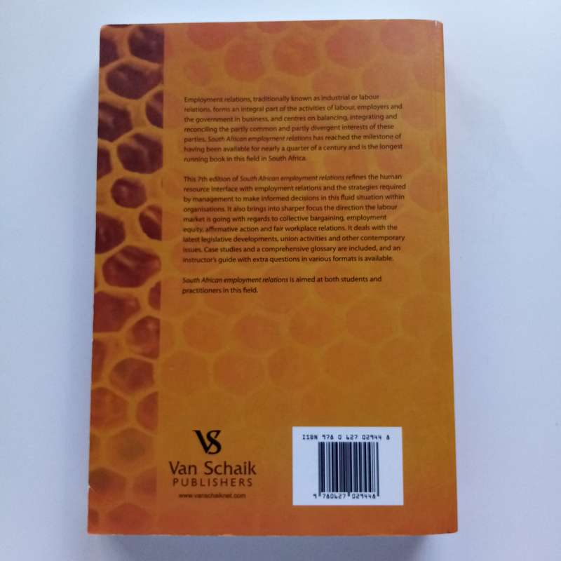South African Employment Relations (7th Edition, Paperback) - Theory and Practice Guide