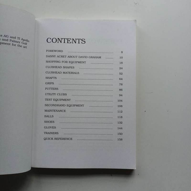 The Guinness Guide to Golf Equipment | David Grahams Definitive Golf Gear Handbook