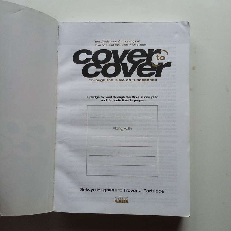 Cover to Cover Through the Bible as It Happened by Selwyn Hughes - A Chronological Bible Study Guide