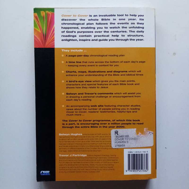 Cover to Cover Through the Bible as It Happened by Selwyn Hughes - A Chronological Bible Study Guide