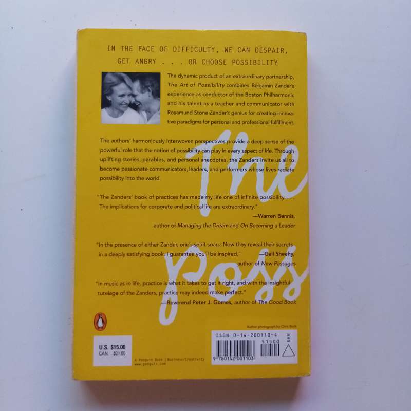 The Art of Possibility by Rosamund Stone Zander & Benjamin Zander - Transform Your Perspective