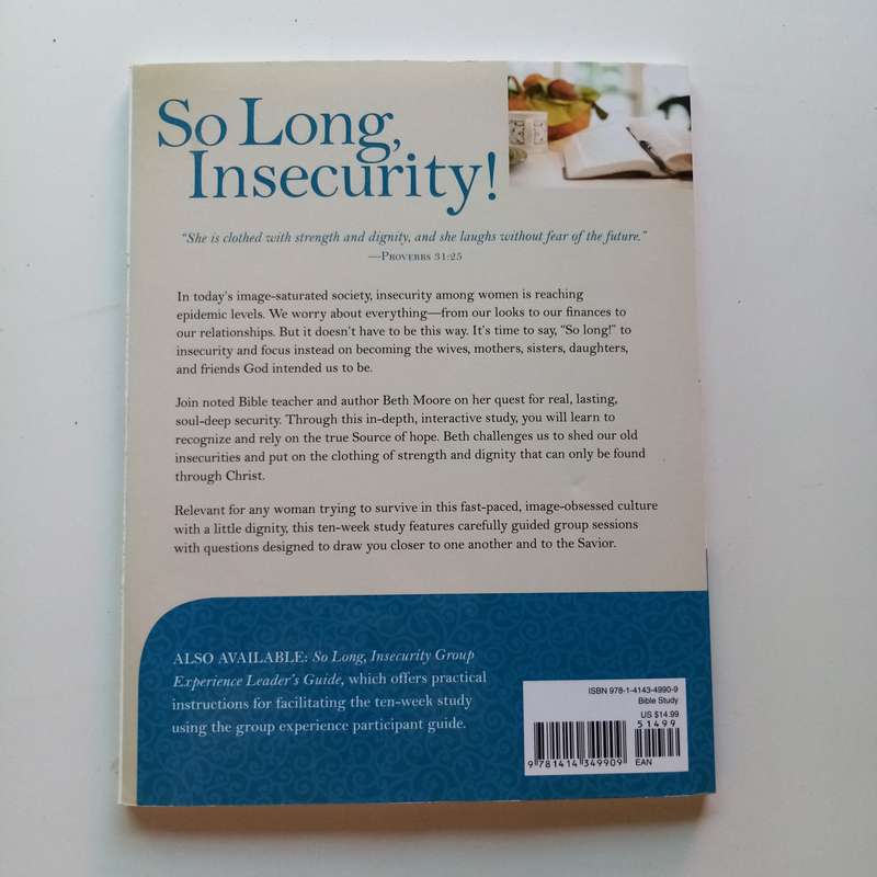 So Long, Insecurity: A Group Experience by Beth Moore - Overcome Doubts and Embrace Confidence