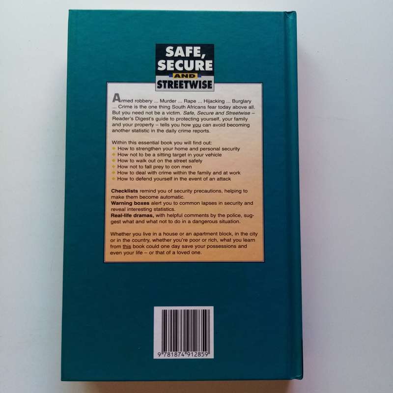 Safe, Secure and Streetwise by Readers Digest - Your Essential Guide to Personal Safety