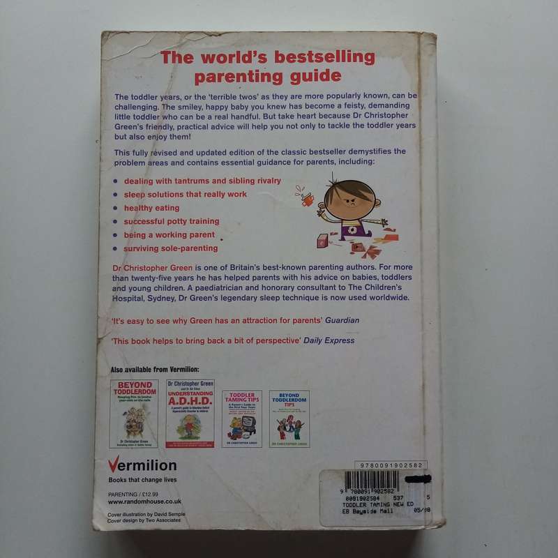 Toddler Taming by Dr. Christopher Green  The Ultimate Guide for Raising Happy Toddlers