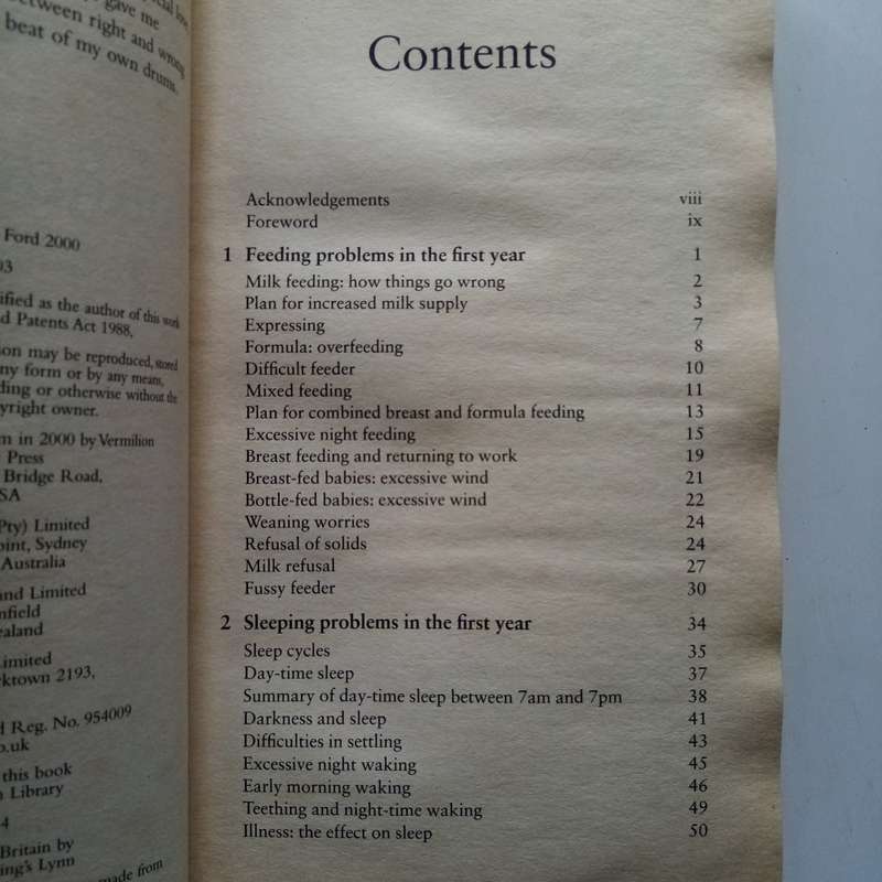 From Contented Baby to Confident Child by Gina Ford  Problem-Solving for the First Three Years