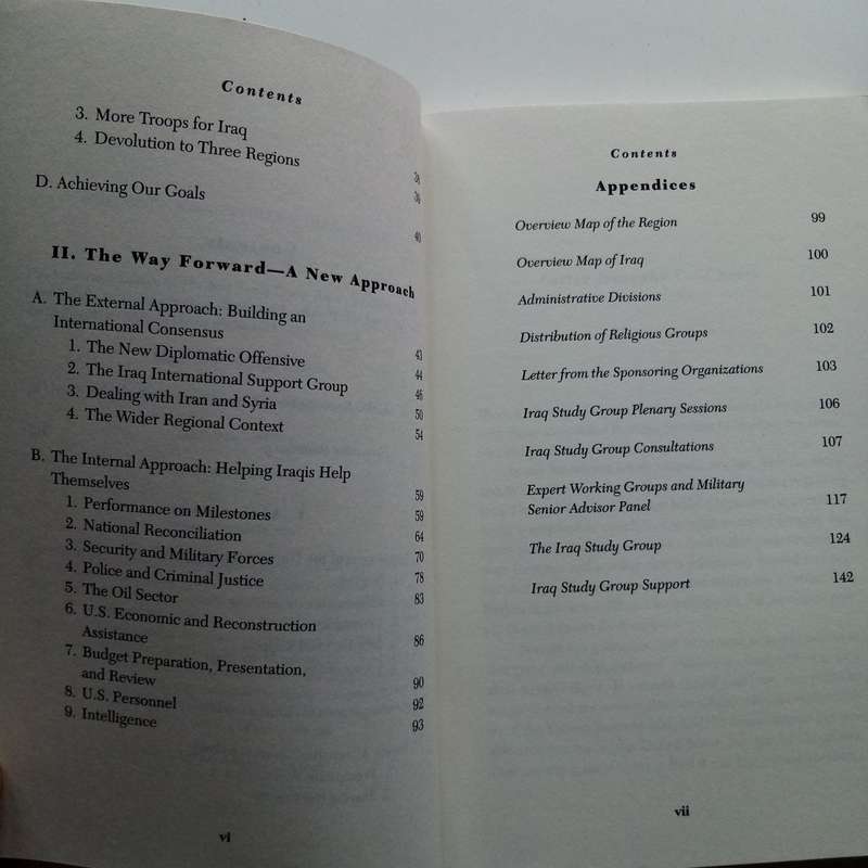 The Iraq Study Group Report by James A. Baker  A Comprehensive Analysis of Iraqs Challenges and U.