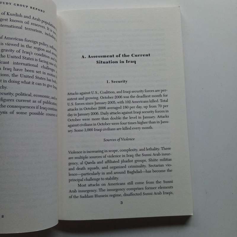 The Iraq Study Group Report by James A. Baker  A Comprehensive Analysis of Iraqs Challenges and U.