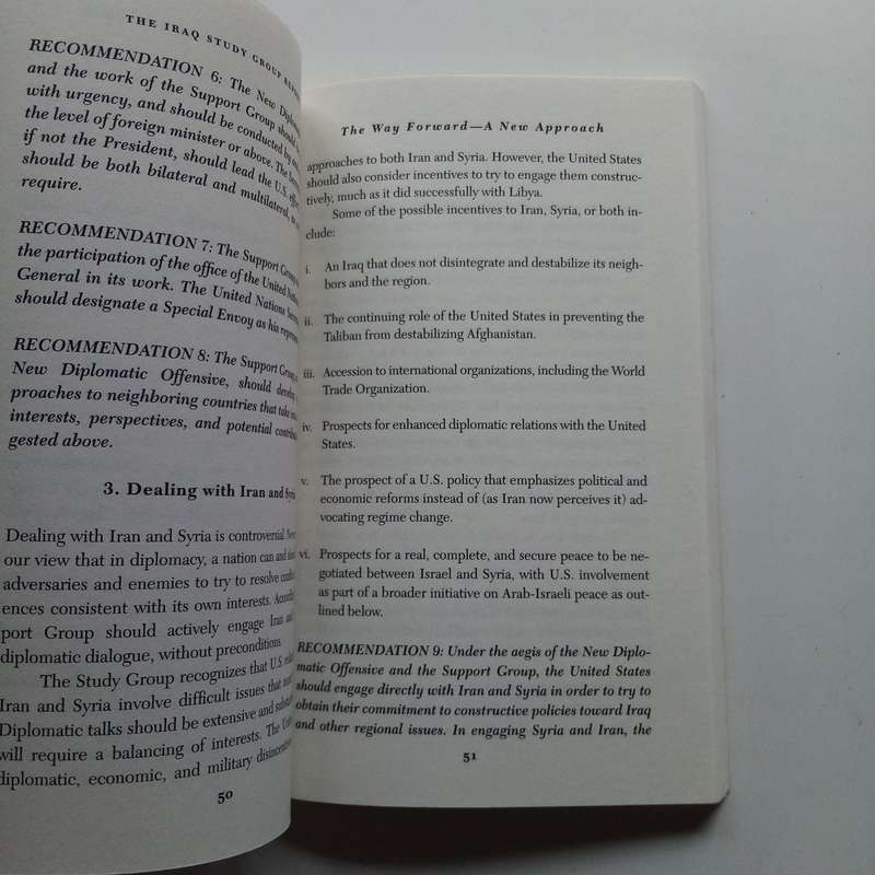 The Iraq Study Group Report by James A. Baker  A Comprehensive Analysis of Iraqs Challenges and U.