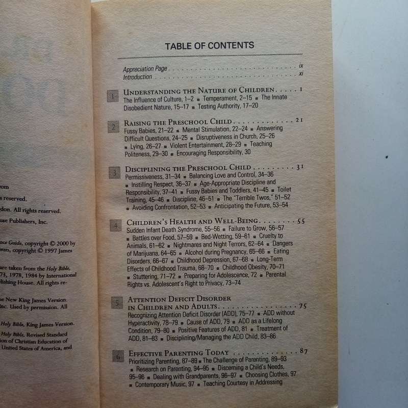 Parents' Answer Book  Dr. James Dobson