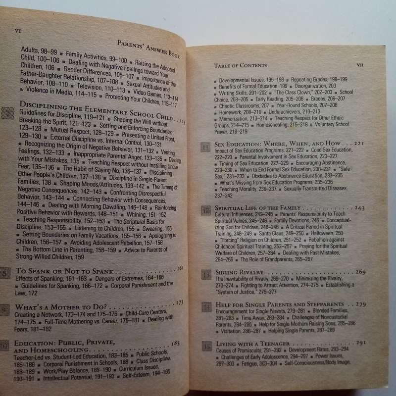 Parents' Answer Book  Dr. James Dobson