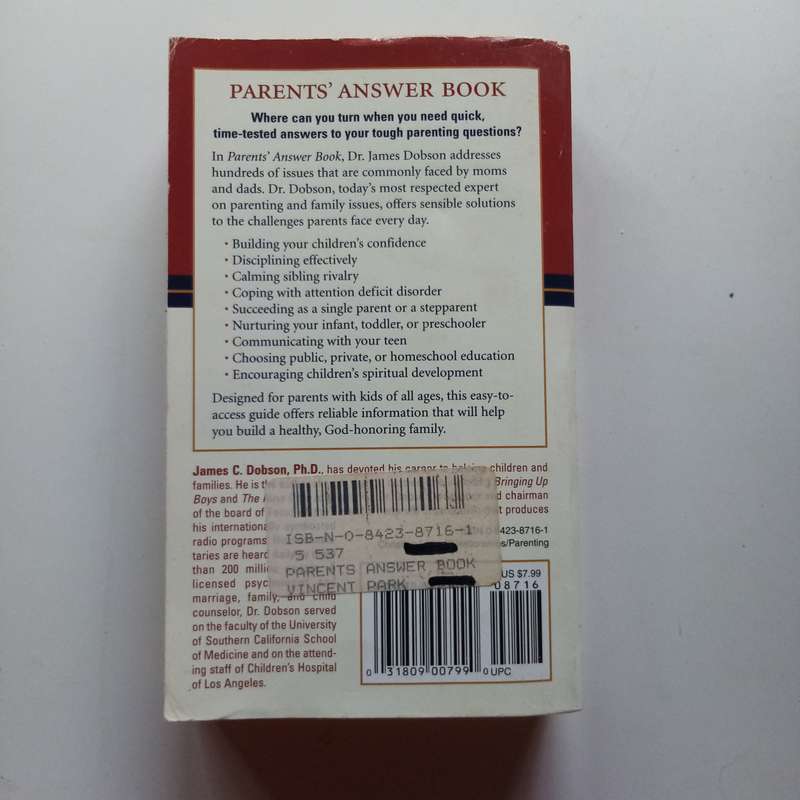 Parents' Answer Book  Dr. James Dobson
