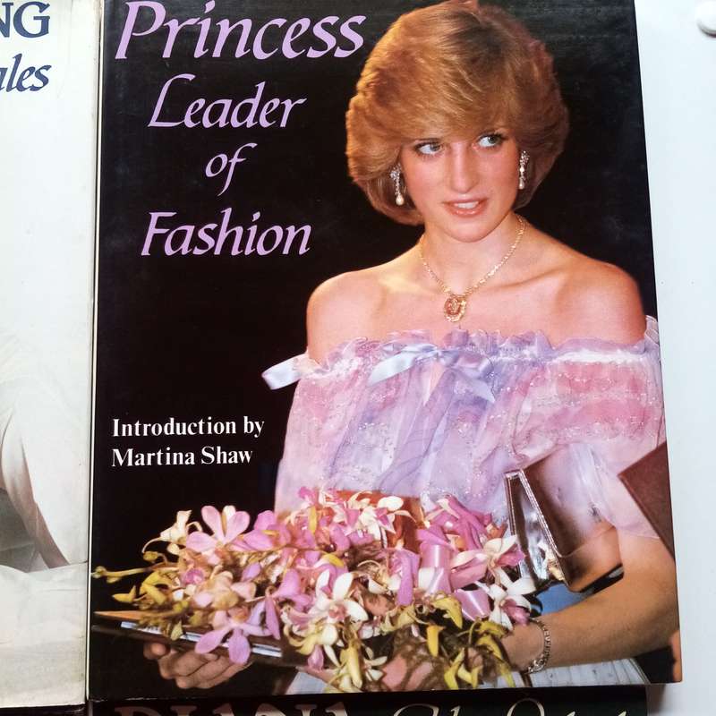 A Vintage Collection of 4 Books on Lady Diana's Fashion & Born to Be King (Prince Charles)