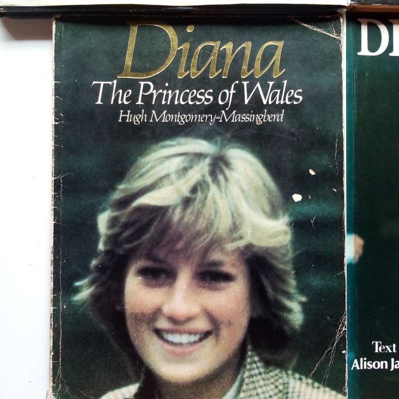 A Vintage Collection of 4 Books on Lady Diana's Fashion & Born to Be King (Prince Charles)