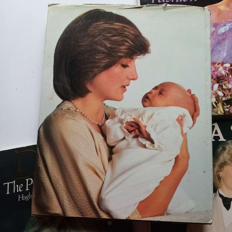 A Vintage Collection of 4 Books on Lady Diana's Fashion & Born to Be King (Prince Charles)