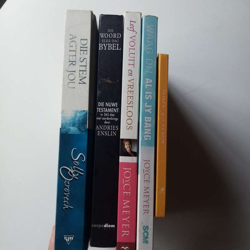 Inspirerende Afrikaanse Christelike Boeke Bundel: Joyce Meyer, Solly Ozrovech, Andries Enslin
