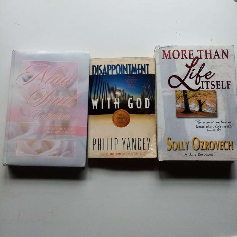 Christian Book Bundle  Safe in Gods Hand, Disappointment with God, & Daily Devotional
