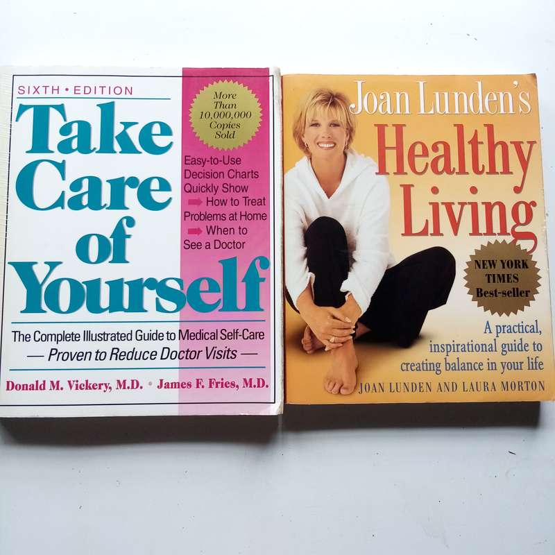 2-Book Bundle  Take Care of Yourself by Donald M. Vickery & James F. Fries and Healthy Living by Jo