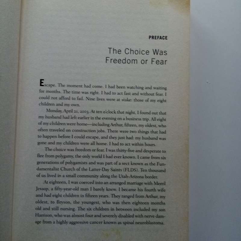 Escape by Carolyn Jessop with Laura Palmer  A Powerful Memoir of Freedom from a Fundamentalist Cult