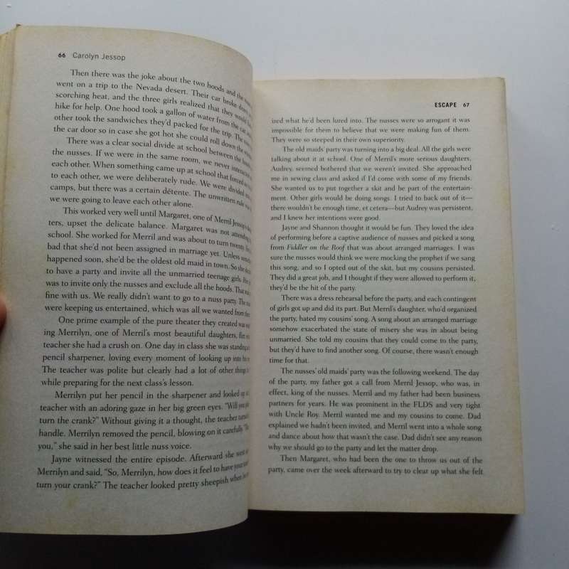 Escape by Carolyn Jessop with Laura Palmer  A Powerful Memoir of Freedom from a Fundamentalist Cult