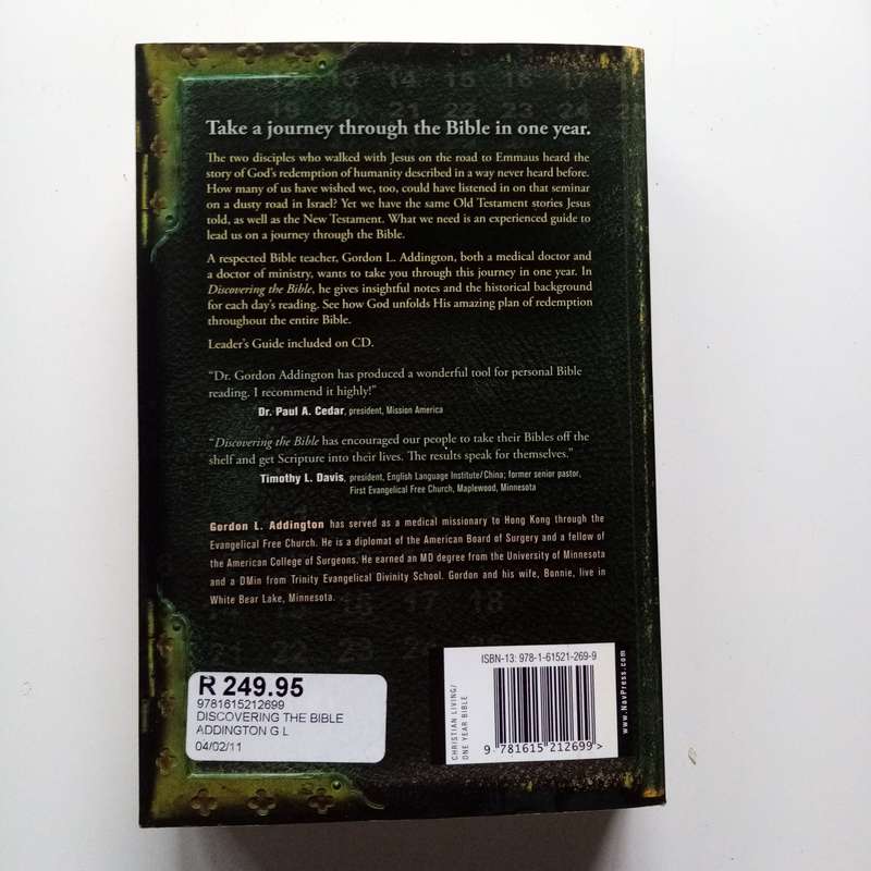 Discovering the Bible by Gordon L. Addington  Your Daily Bible Reading Companion for Deeper Underst