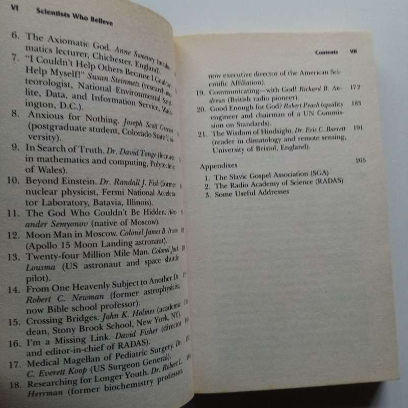 Scientists Who Believe: 21 Tell Their Own Stories by Eric C. Barrett & David Fisher